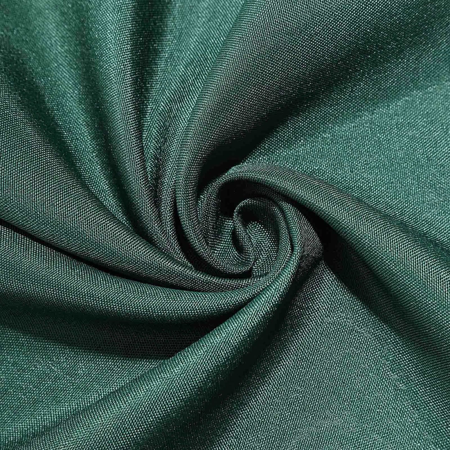 10 Pack Polyester Chair Cover for Banquet Chairs Hunter Emerald Green - Stain-Resistant Reusable Slip-On Slipcover