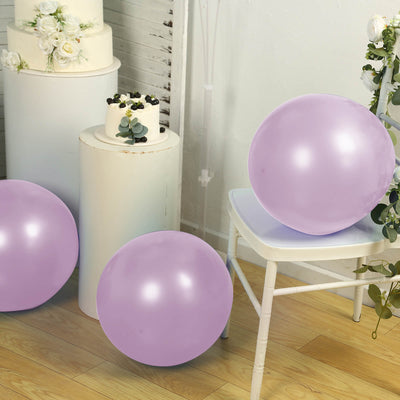 10 Pack Lavender Lilac Biodegradable Balloons, 18" Thickened Extra Strong Eco-friendly Latex Helium Party Balloons