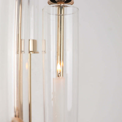 2-Pack Clear Glass Candelabra Shades Open End Hurricane Design - Sophisticated Table Centerpiece 10"