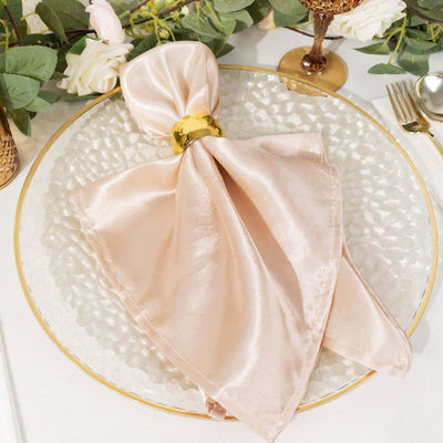 10-Pack Economy Plastic Round Charger Plates 13" in Clear Hammered Design with Glittered Gold Rim - Decorative Dinner Party Serving Plates