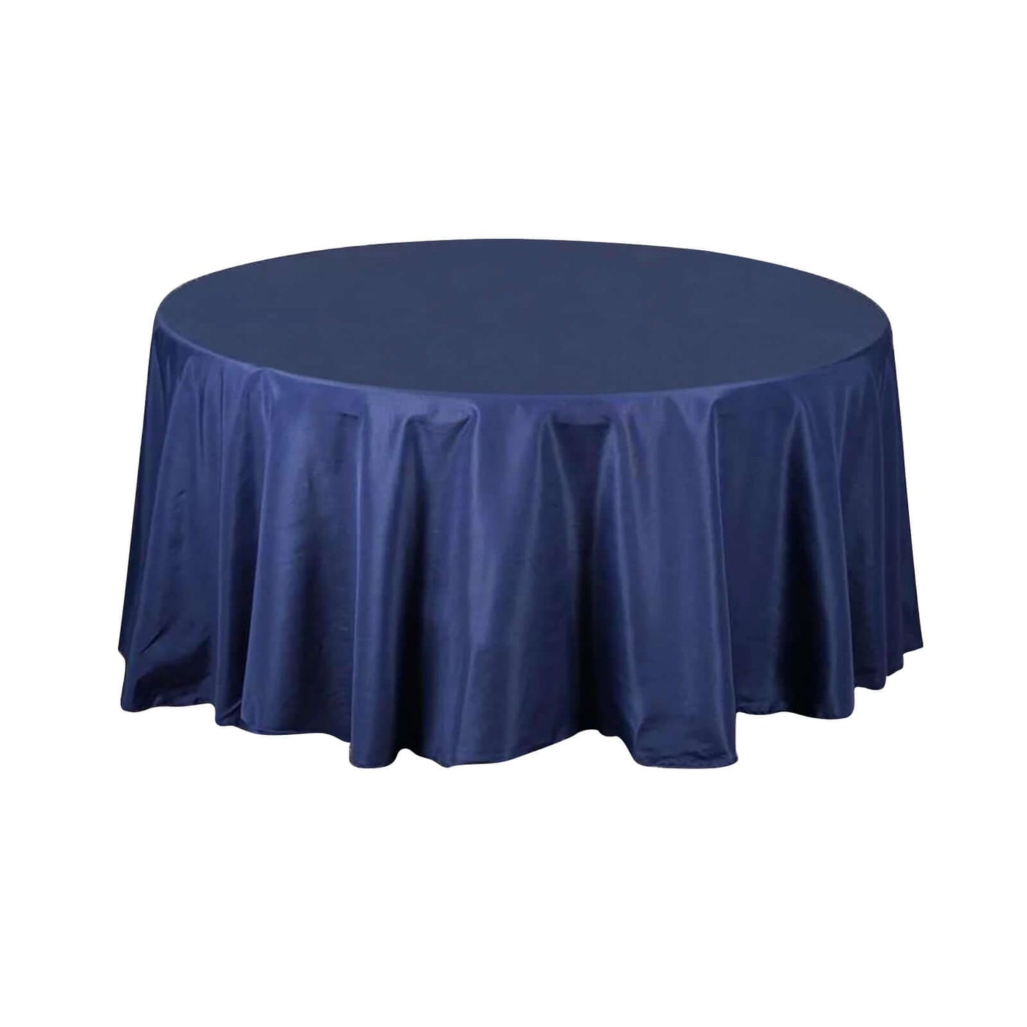 Polyester 108" Round Tablecloth Navy Blue - Wrinkle-Resistant Table Cover