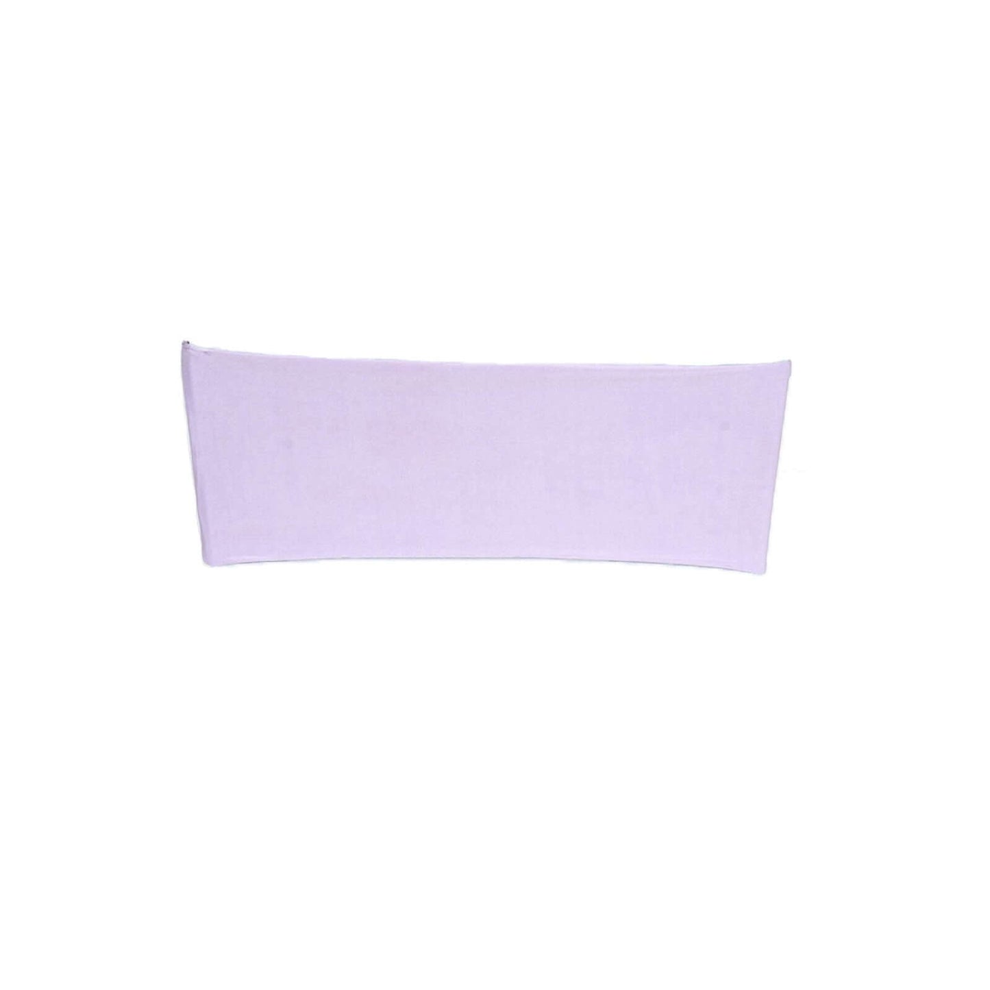 5 Pack Stretch Spandex Chair Sashes Lavender Lilac - Fitted Finish Two Ply Heavy Duty Chair Bands 5"x12"