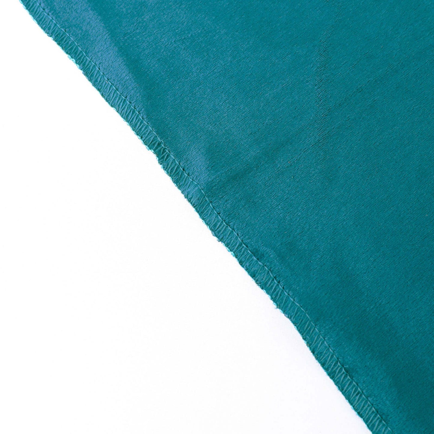 Premium Velvet 90"x132" Rectangle Tablecloth Peacock Teal - Reusable Soft & Seamless Table Cover