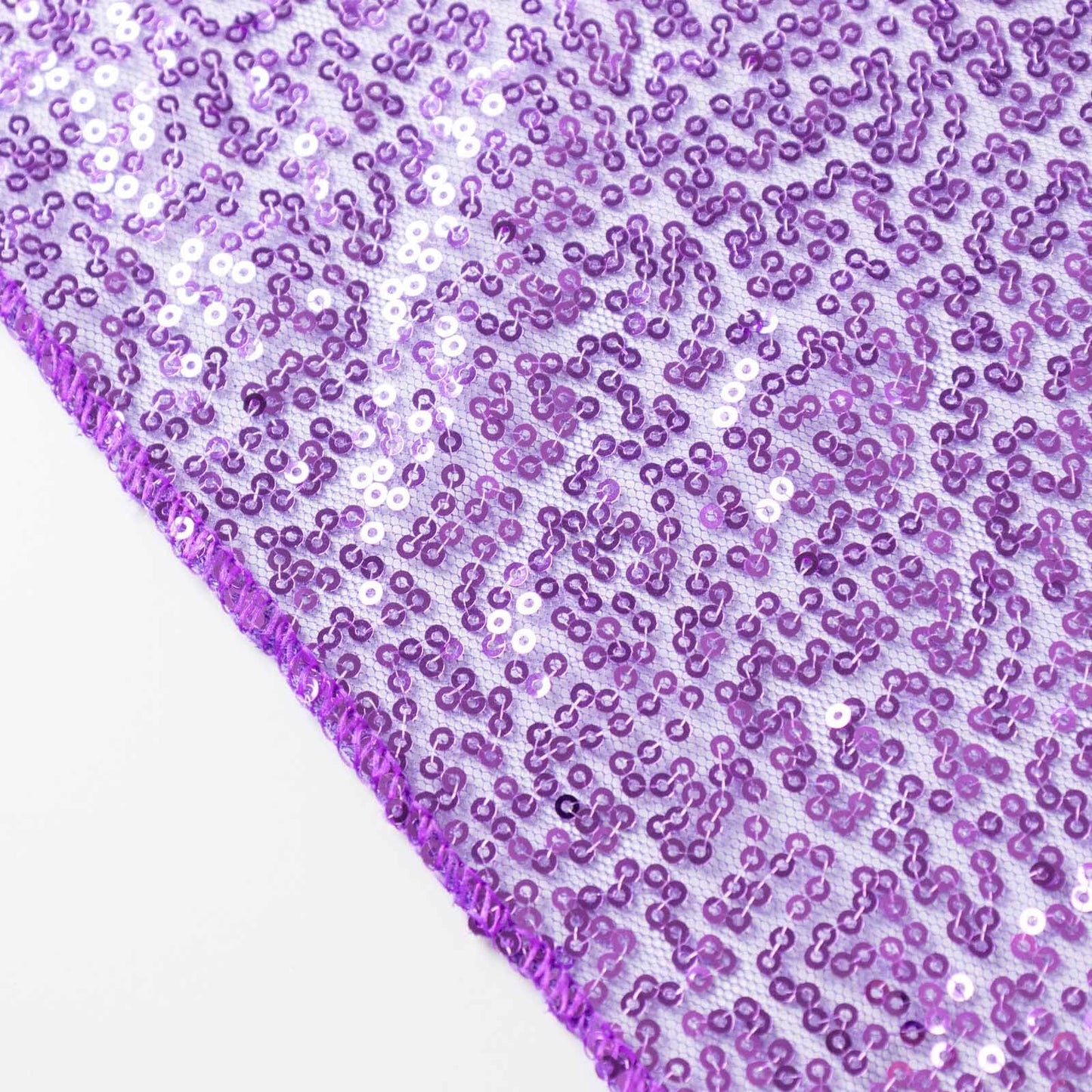 2 Pack Purple Sequin Event Curtain Drapes with Rod Pockets, Seamless Backdrop Event Panels - 8ftx2ft