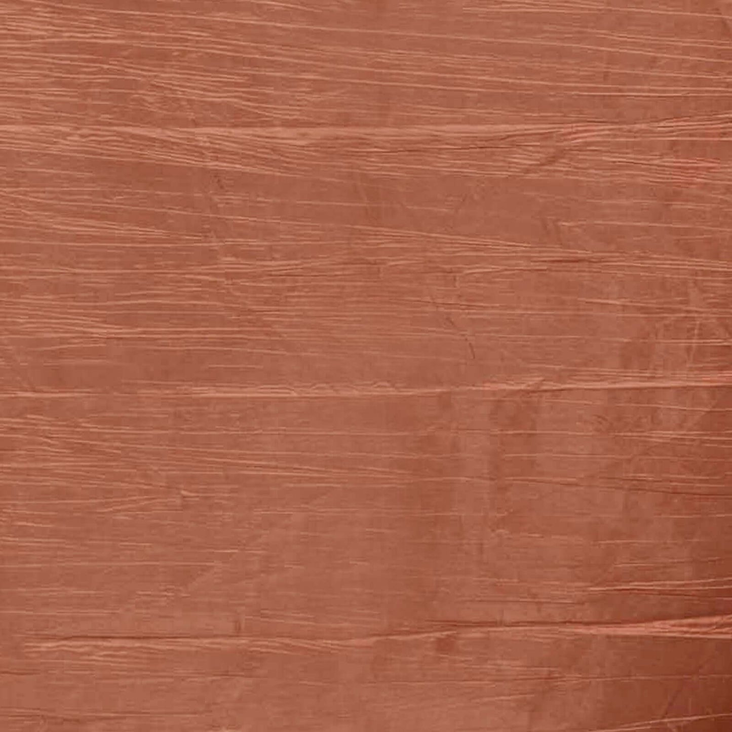 Taffeta 90"x132" Rectangle Tablecloth Terracotta (Rust) - Seamless Accordion Crinkle Table Cover
