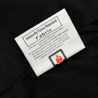 Fire Retardant Scuba Tablecloth – 60’’x126’’ Rectangle Black Wrinkle Free Stain Resistant Polyester Cover