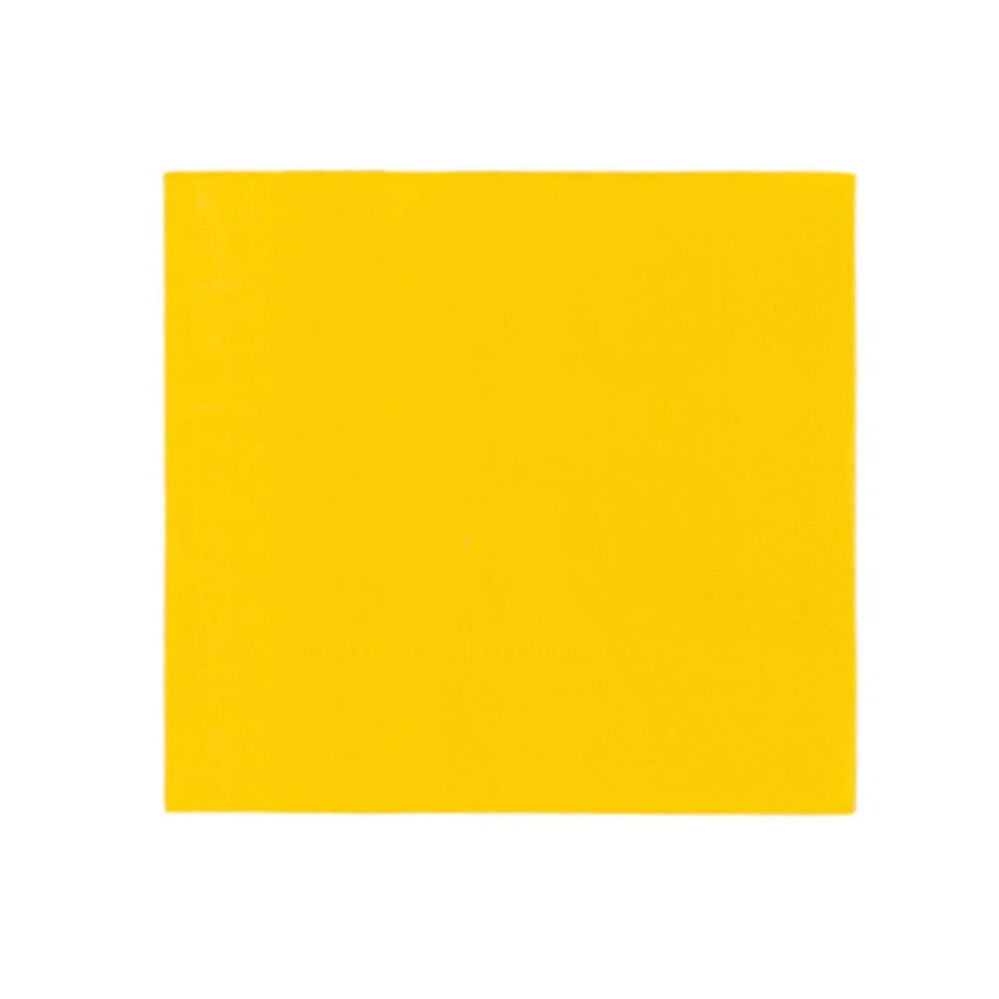 50-Pack Paper Beverage Napkins Yellow - 2 Ply Disposable Soft 18GSM Cocktail Napkins 5"x5"