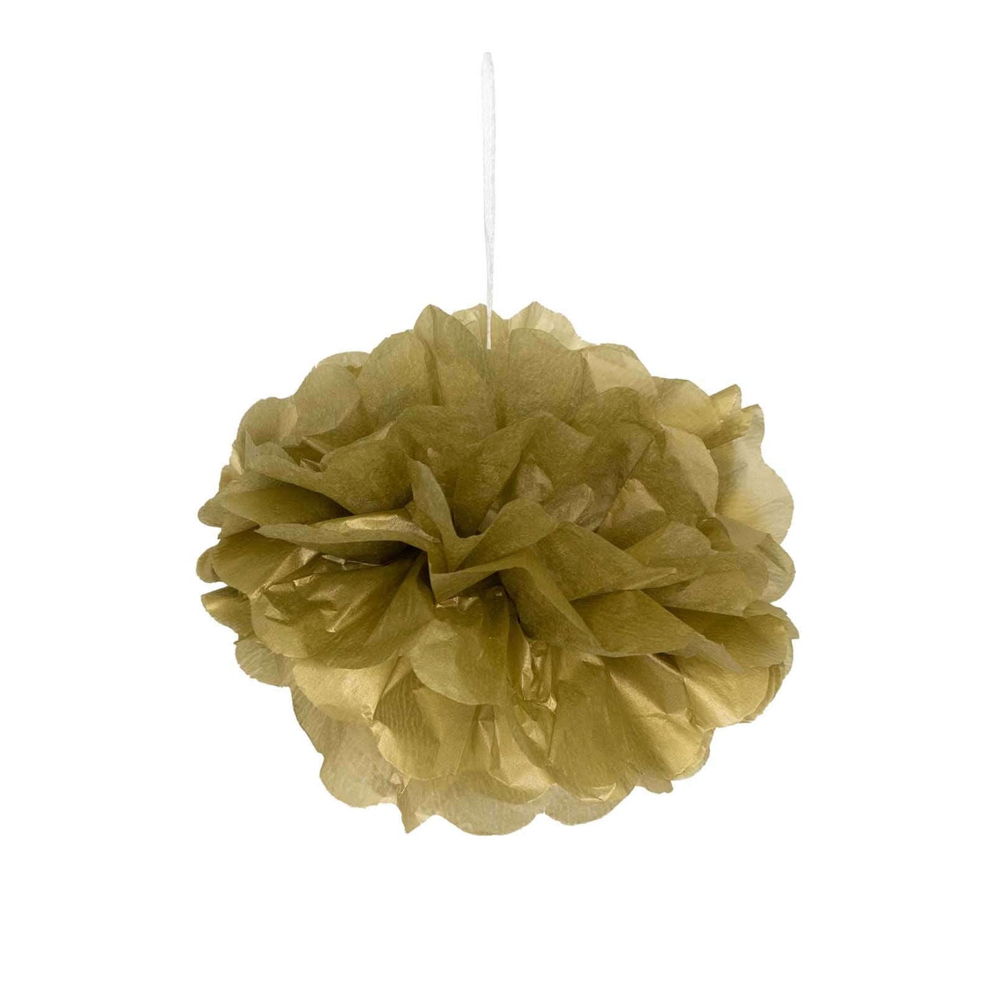6 Pack 6" Gold Tissue Paper Pom Poms Flower Balls, Ceiling Wall Hanging Decorations