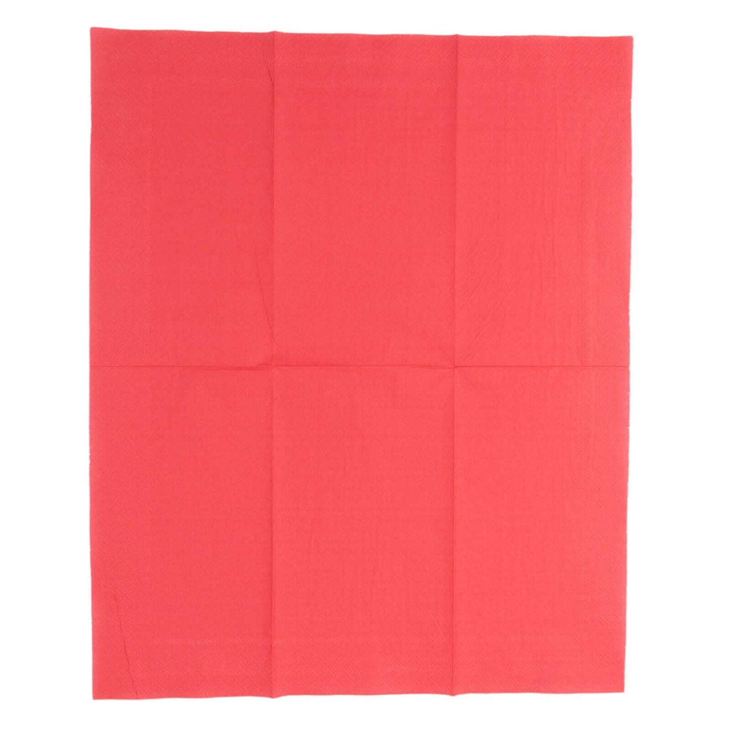 50-Pack Paper Napkins Red - Soft Disposable 2-Ply Dinner Napkins for Weddings