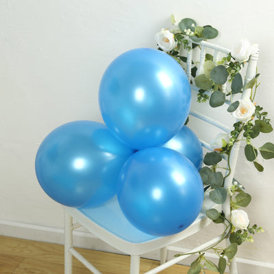 50 Pack Royal Blue Biodegradable Balloons, 12" Thickened Extra Strong Eco-friendly Latex Helium Party Balloons