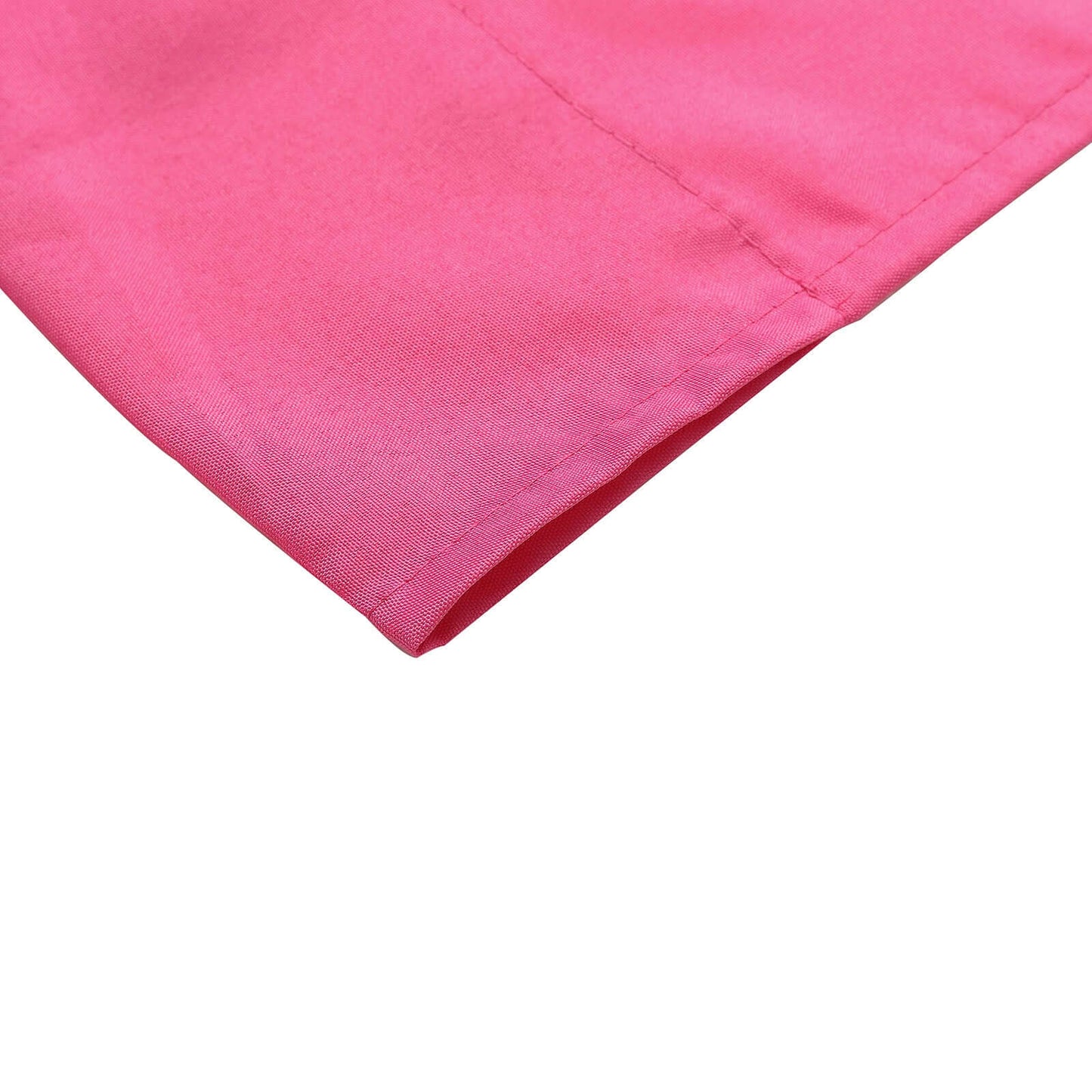 2 Pack Fuchsia Polyester Event Curtain Drapes, 10ftx8ft Backdrop Event Panels With Rod Pockets 130 GSM