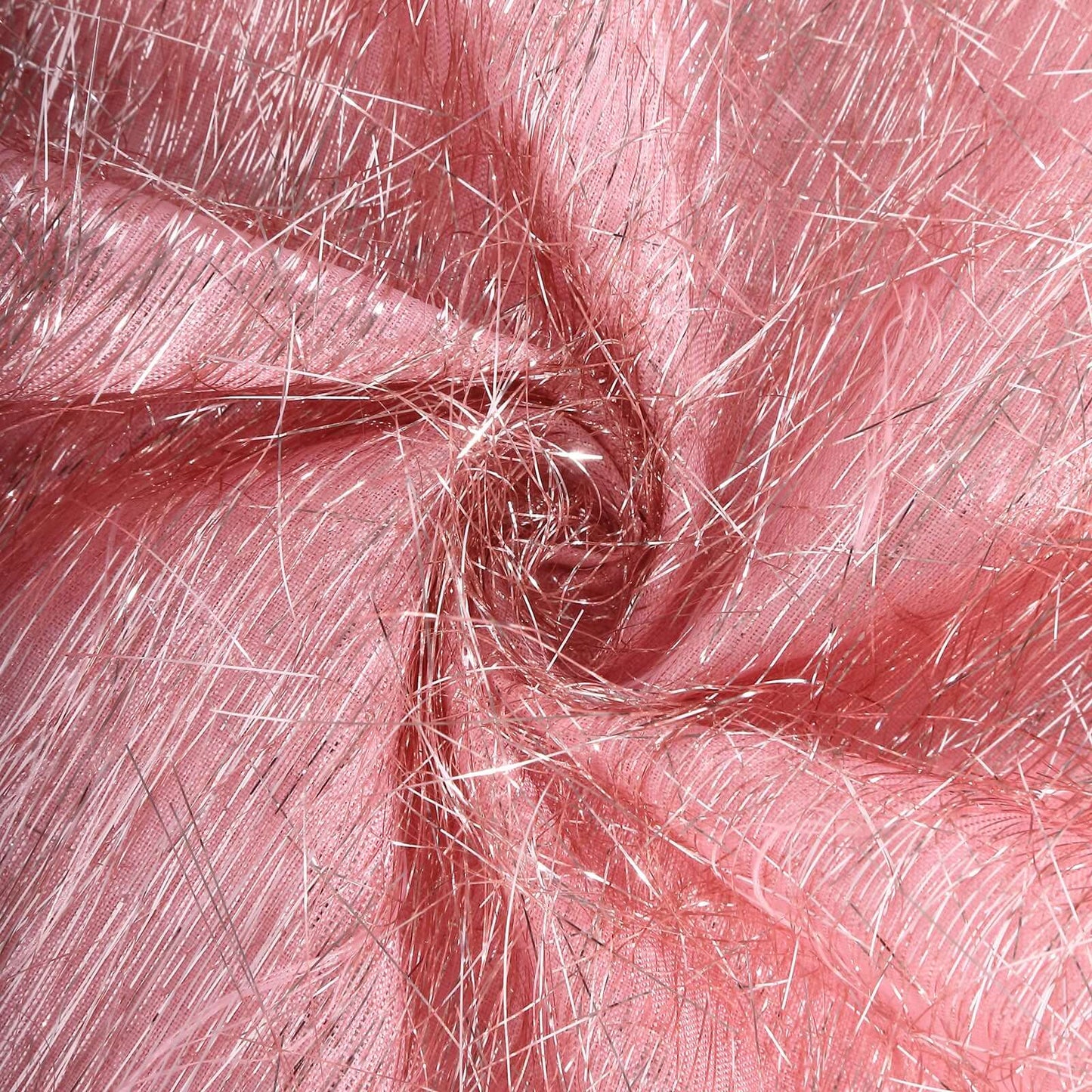 5 Pack Polyester Chair Sashes Rose Gold Metallic Tinsel Fringe - Easy to Use Chair Bows 6"x108"