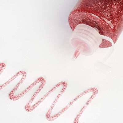 Metallic Glitter Glue Rose Gold - Washable Nontoxic Art Glue for Fun DIY Projects Scrapbooking & Party Decor 4 oz Bottle