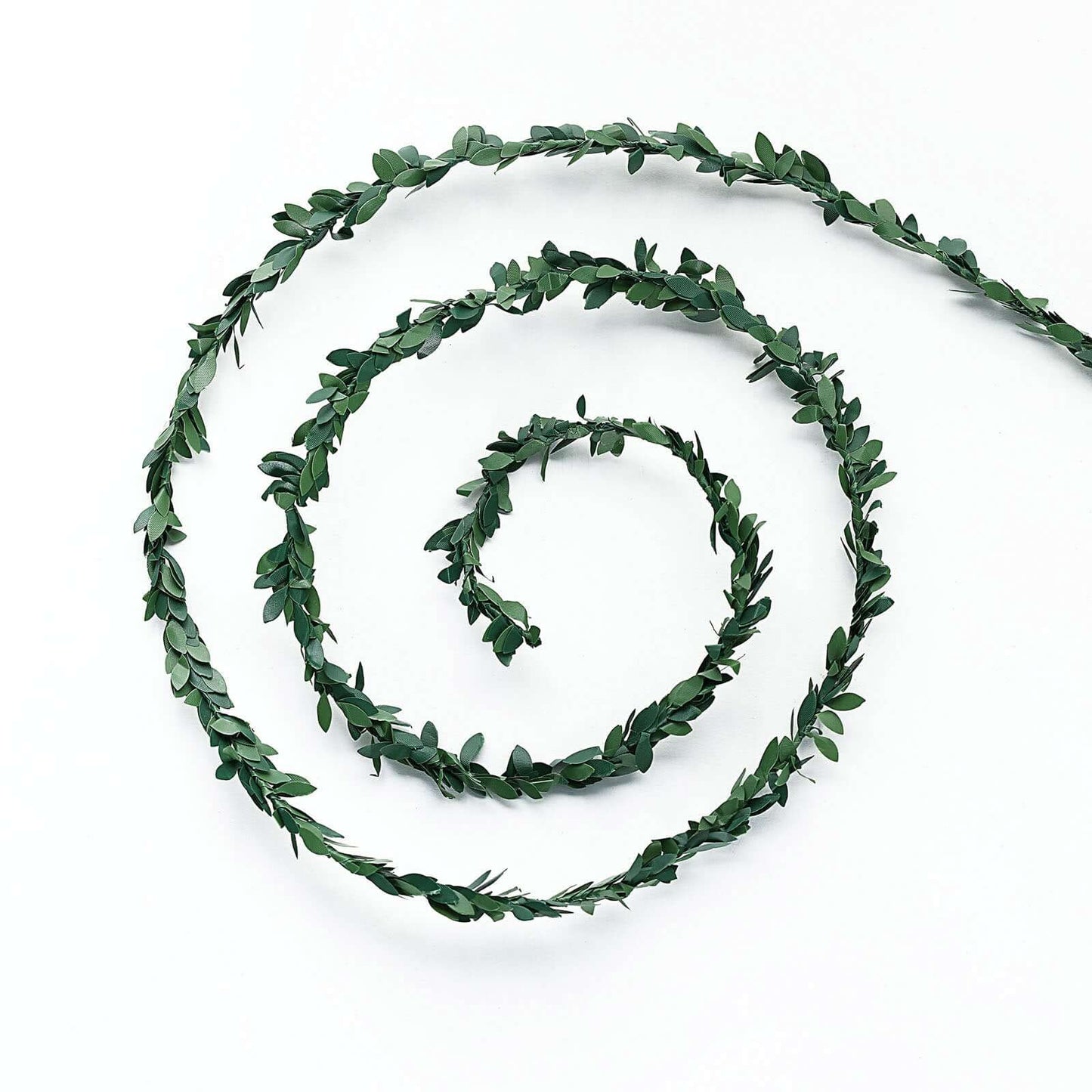 18ft Mini Green Artificial Leaf Garland, Greenery With Flexible Vine