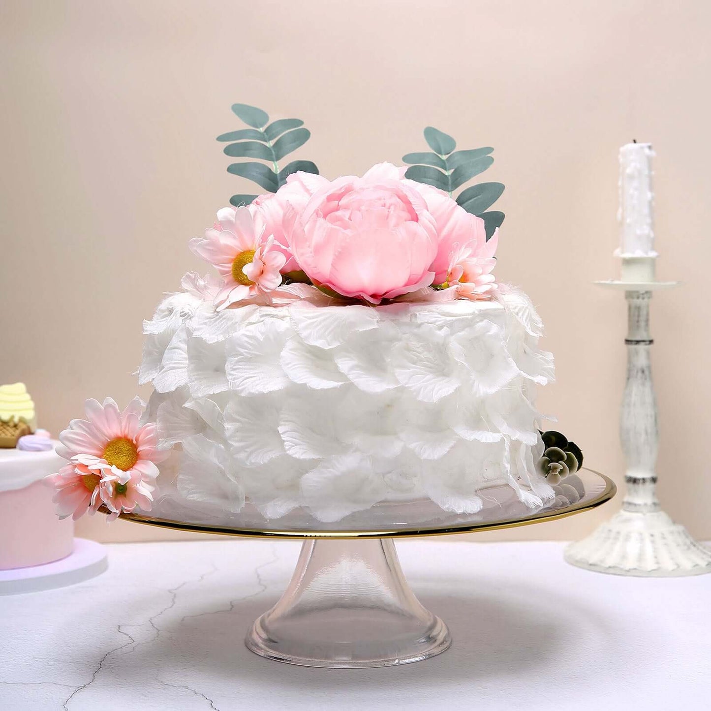 10-Pack Artificial Peony Flower Heads Pink - Versatile Faux Craft Flowers for DIY Event Styling Scrapbooking & Floral Arrangements 3"