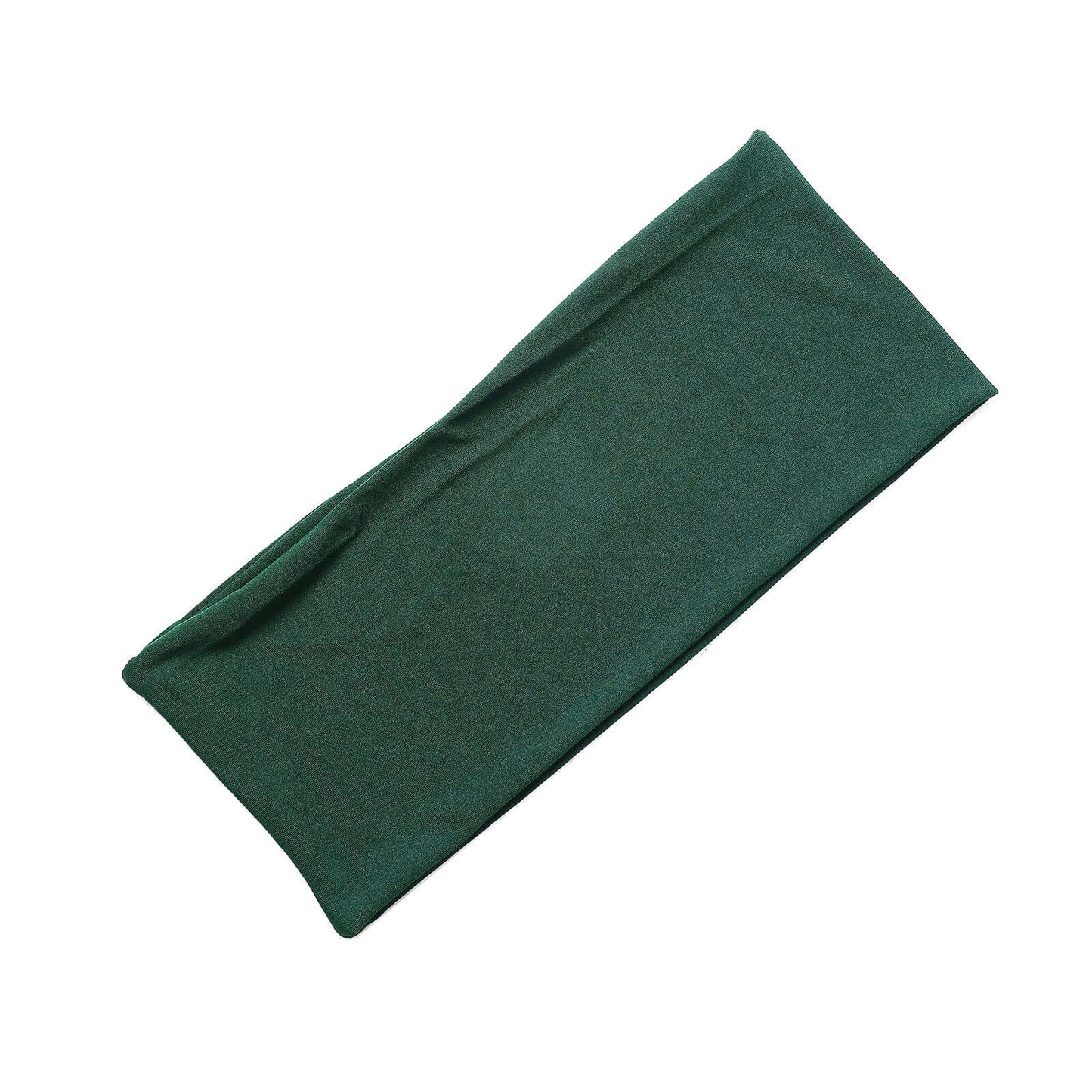 5 Pack Stretch Spandex Chair Sashes Hunter Emerald Green - Fitted Finish Two Ply Heavy Duty Chair Bands 5"x12"