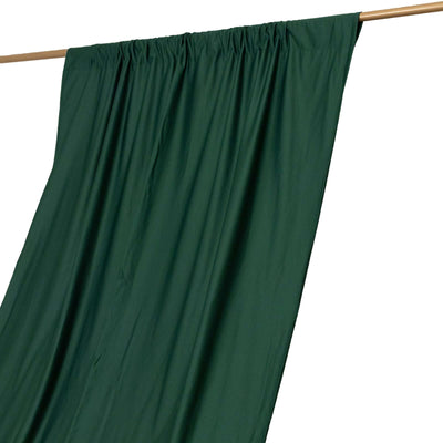 Hunter Emerald Green Scuba Polyester Event Curtain Drapes Durable Flame Resistant Backdrop Event Panel Wrinkle Free