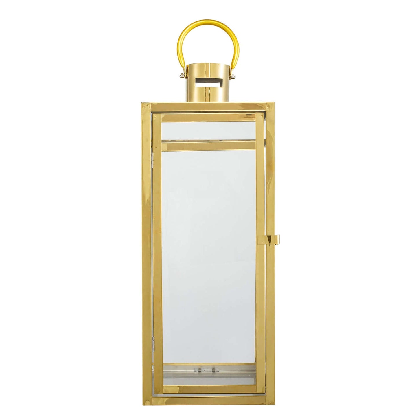 Stainless Steel Candle Lantern Vintage Top Design Gold - Outdoor Metal Patio Lantern Centerpiece 22"