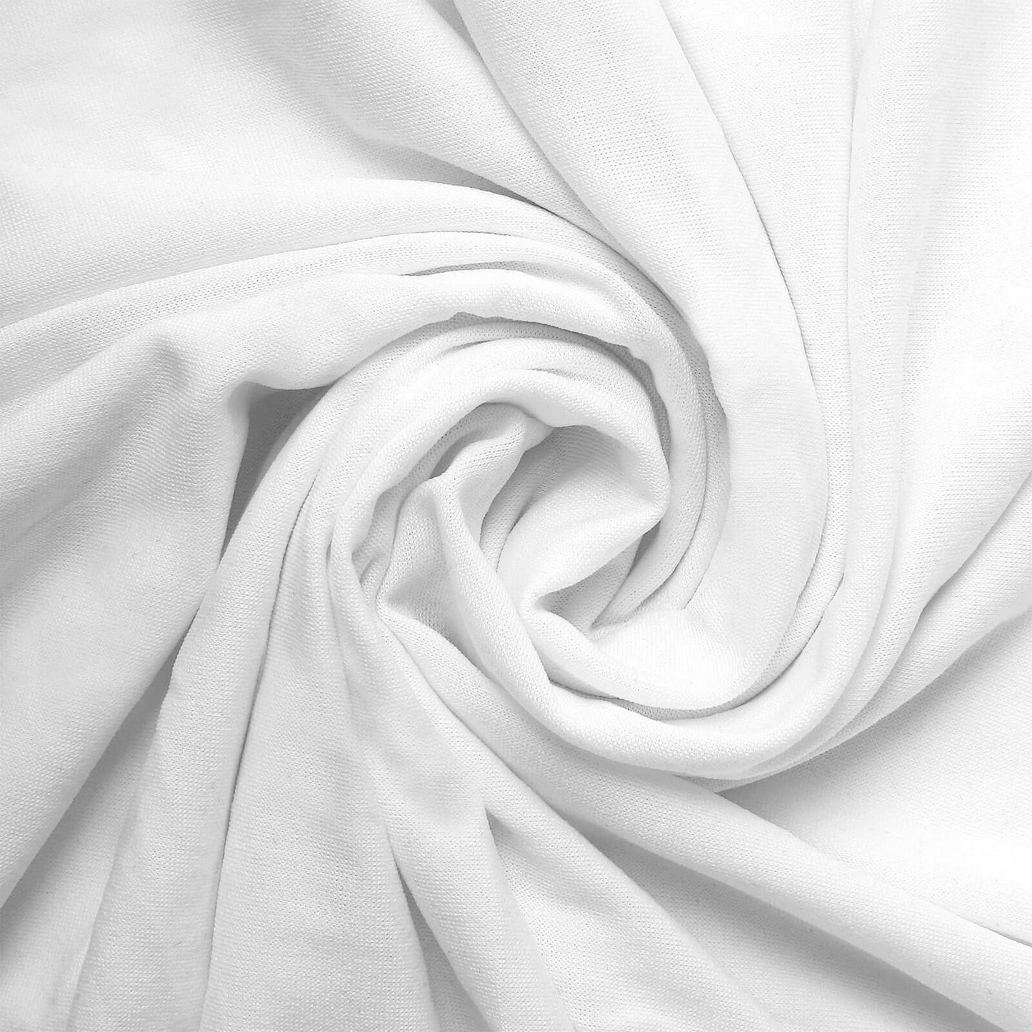 Set of 5 White Spandex Cylinder Pedestal Stand Covers, Stretchable Pillar Prop Covers - 160 GSM