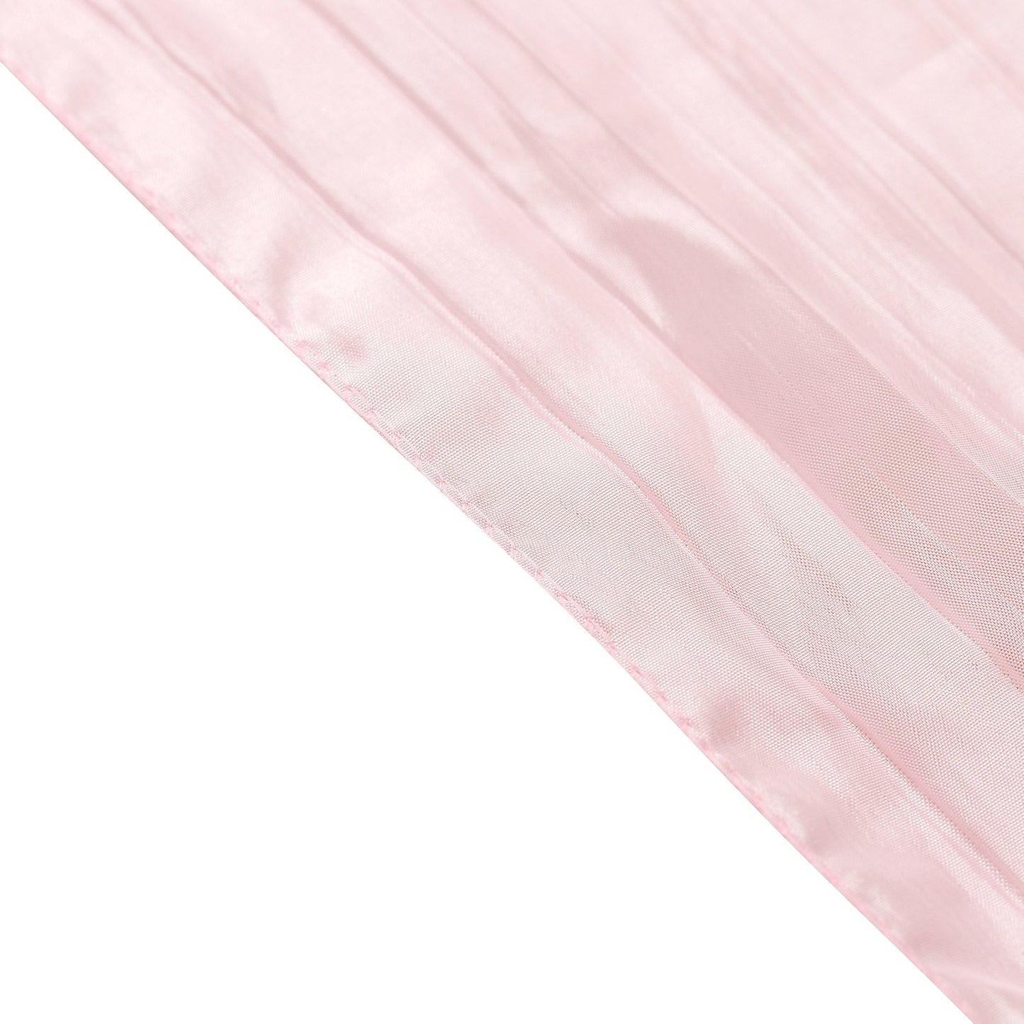 5 Pack Taffeta 6"x106" Chair Sashes Blush Accordion Crinkle Texture - Stylish Decor for Weddings & Gatherings