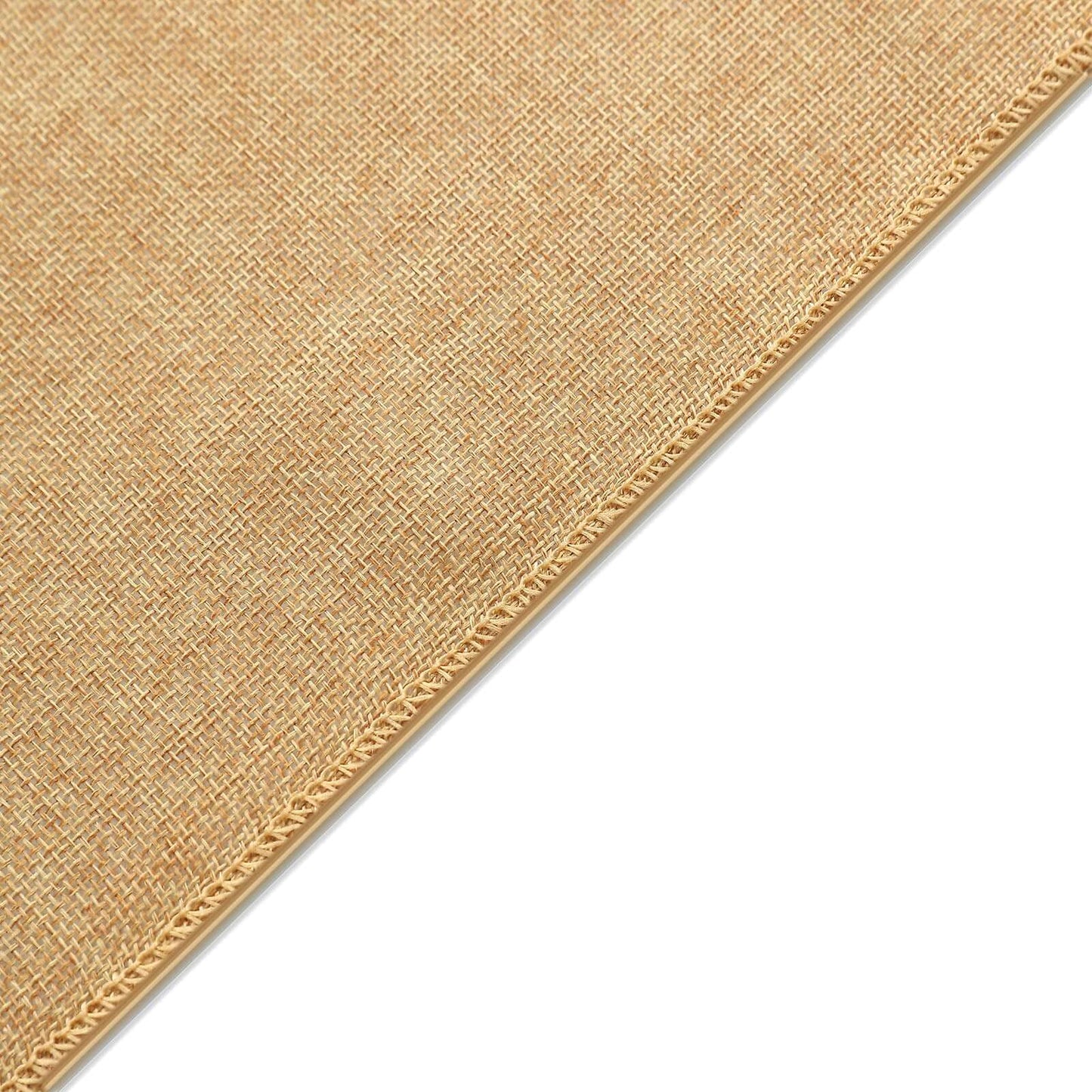 5 Pack Jute Faux Burlap 6"x108" Chair Sashes Gold - Boho Chic Linen Decor for Weddings & Gatherings