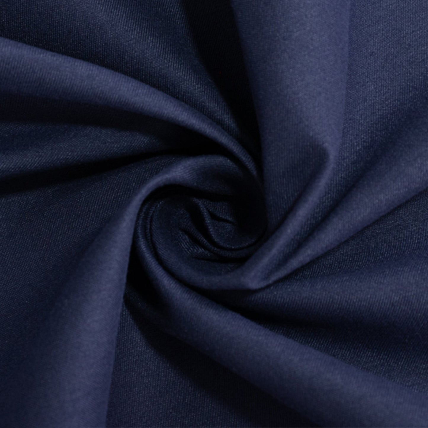 Cotton Blend 132" Round Tablecloth Navy Blue - Seamless Wrinkle-Resistant Table Cover