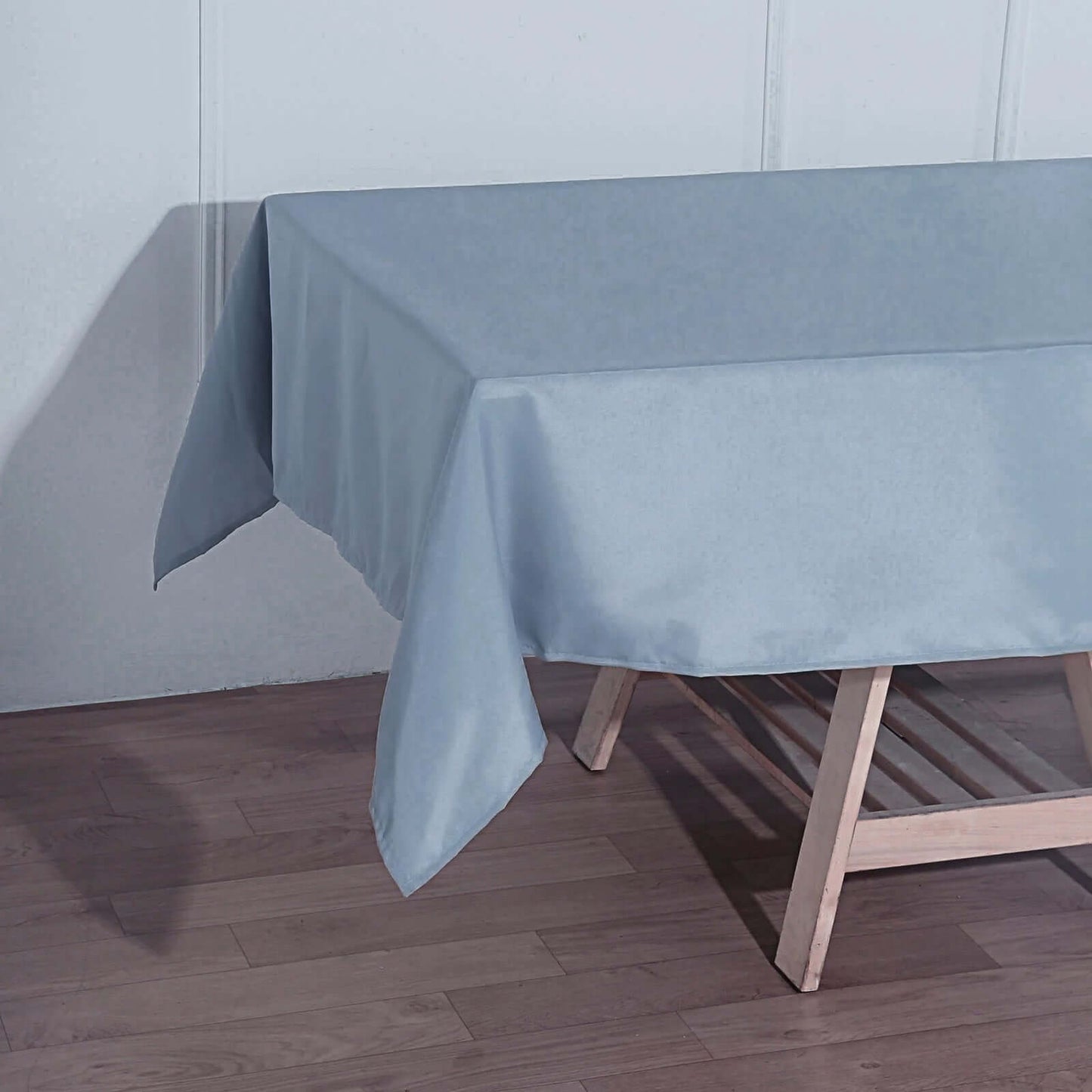 Polyester 60"x102" Rectangle Tablecloth Dusty Blue - Durable and Stylish Table Cover