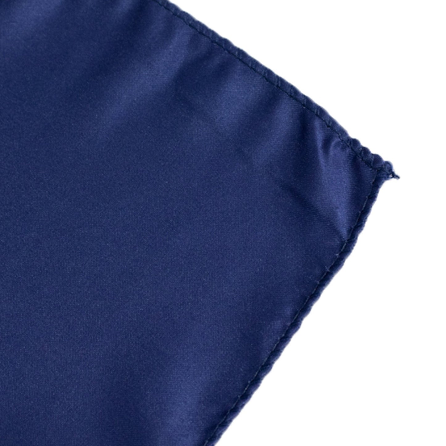 Lamour Satin 72"x72" Table Overlay Square Tablecloth Navy Blue - Smooth Finish Table Topper