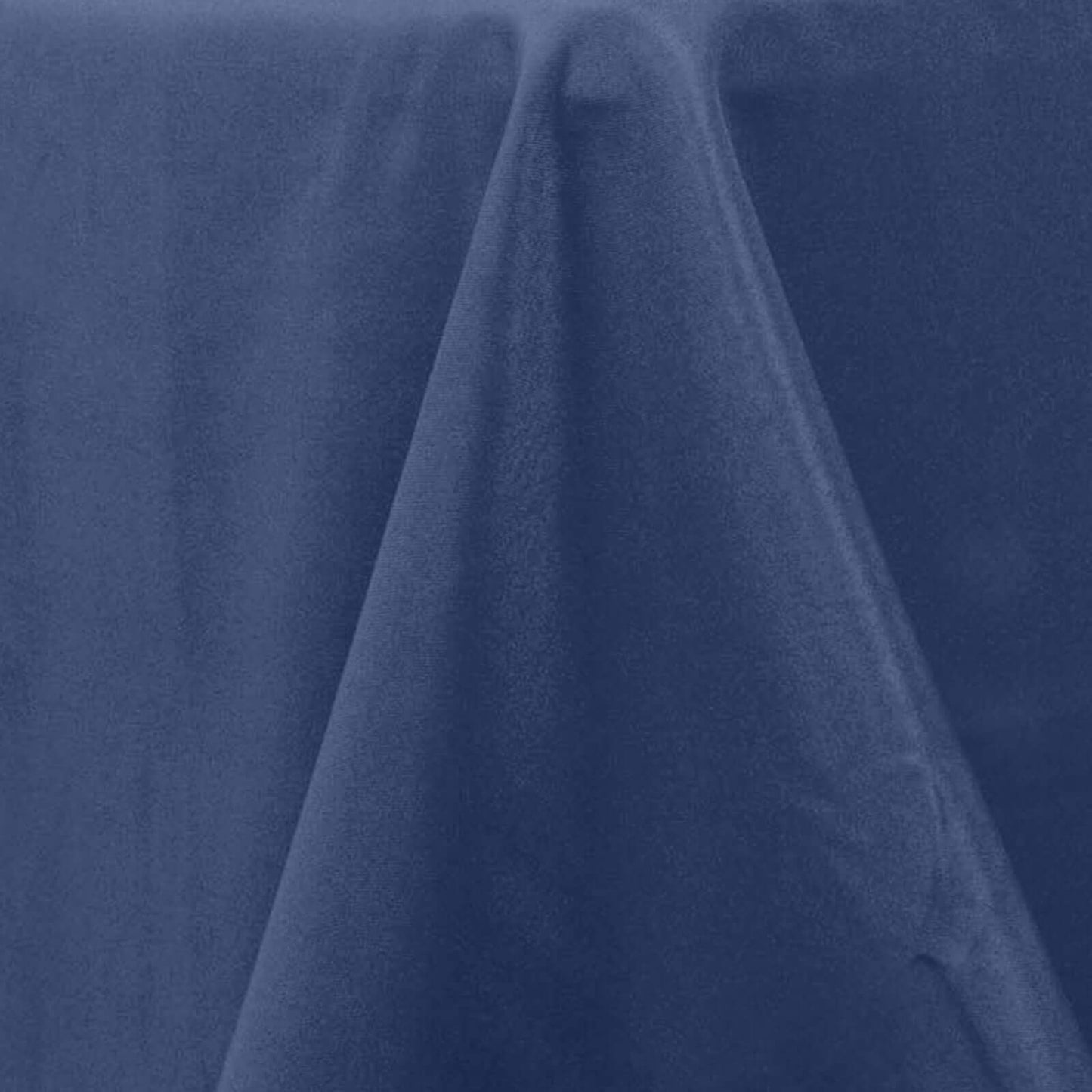 Premium Polyester 108" Round Tablecloth Navy Blue - Wrinkle-Resistant 220GSM Table Cover