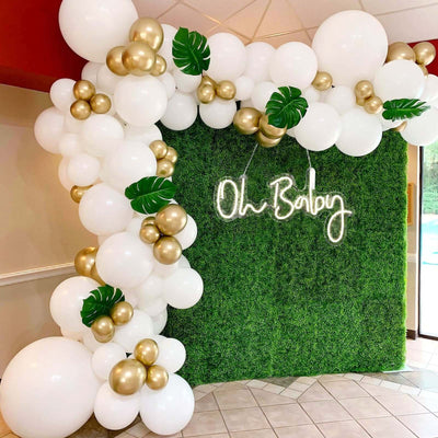 26" Oh Baby Neon Light Sign, LED Reusable Wall Décor Lights With 5ft Hanging Chain