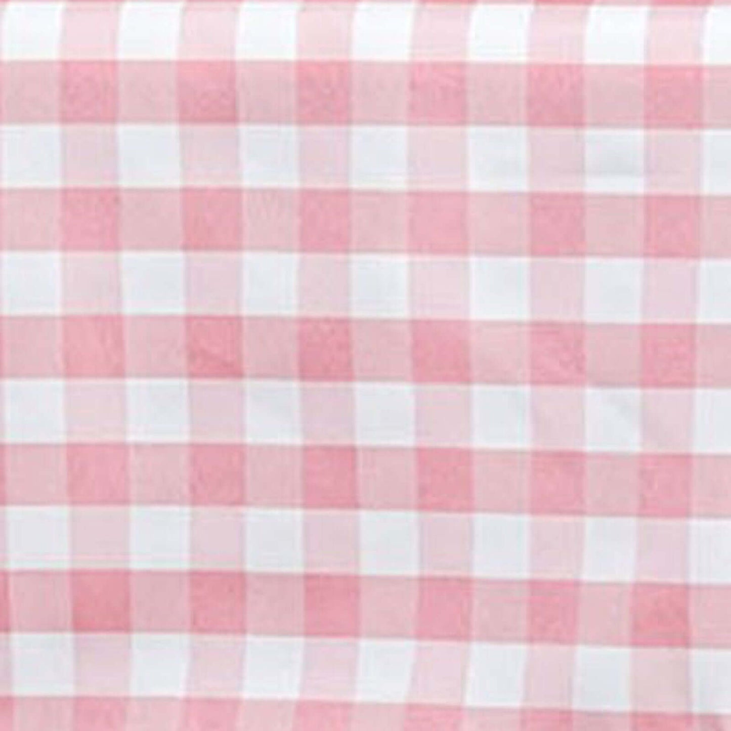Polyester 54"x54" Square Tablecloth White Rose Quartz - Checkered Buffalo Plaid Design for Casual Table Settings