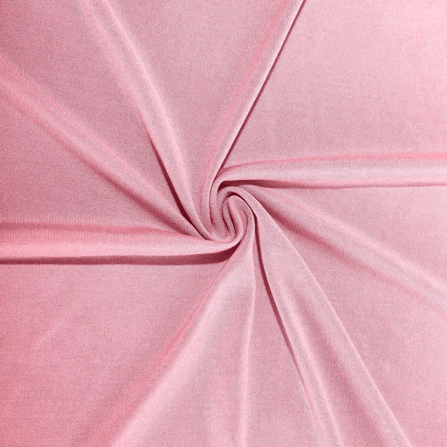Spandex 30" Round Cocktail Table Cover Pink - Easy to Maintain Stretch Fitted Highboy Tablecloth