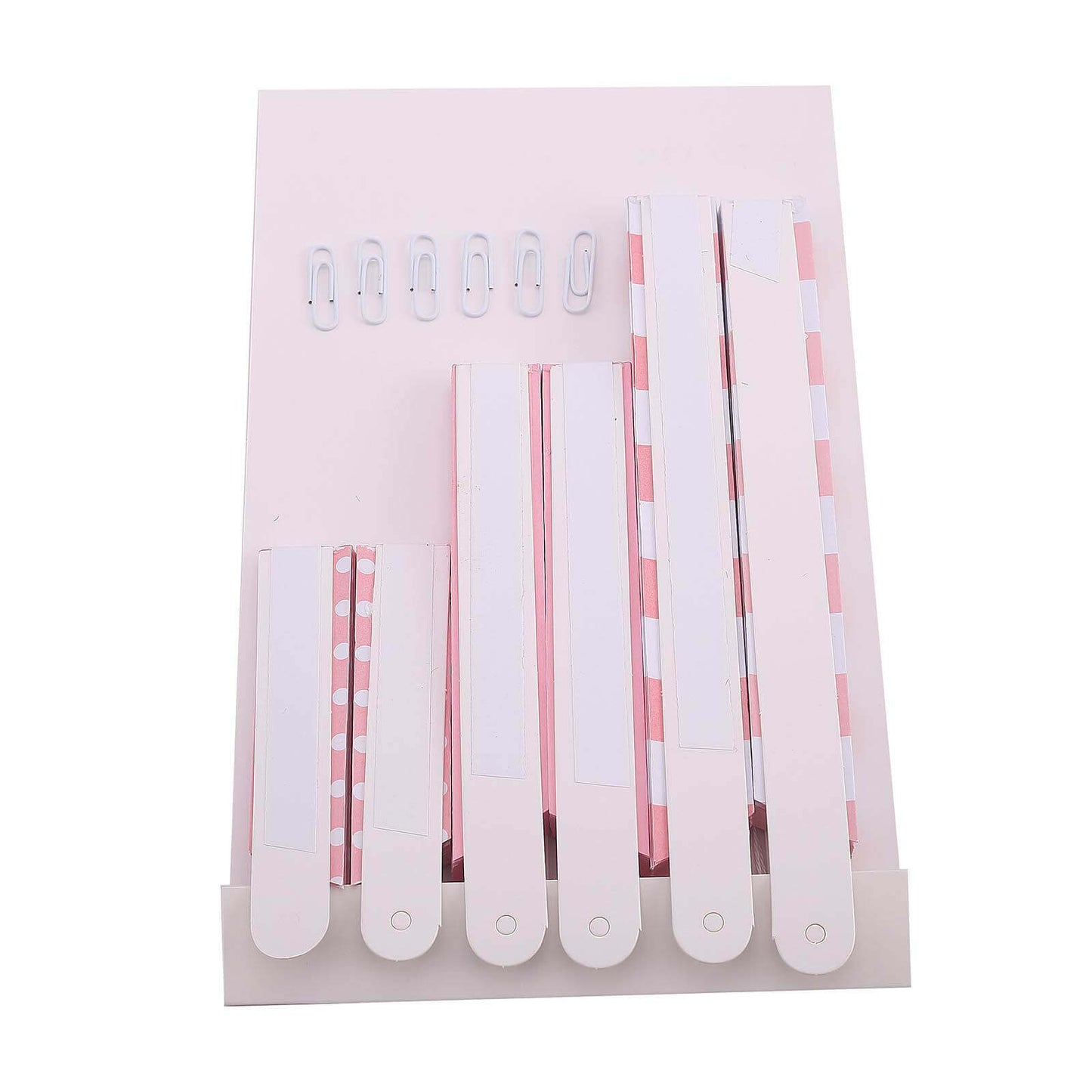 Set of 6 Pink Hanging Paper Fan Decorations, Pinwheel Wall Backdrop Party Kit - 8", 12", 16"