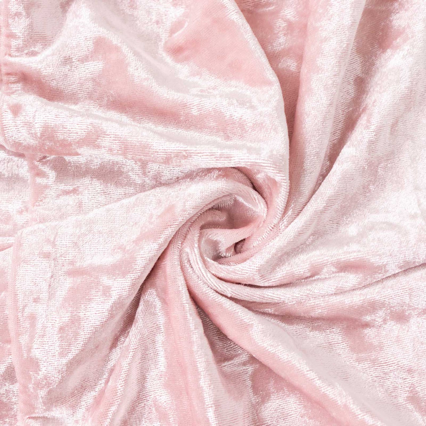 Set of 5 Blush Crushed Velvet Cylinder Pedestal Stand Covers, Premium Pillar Prop Covers