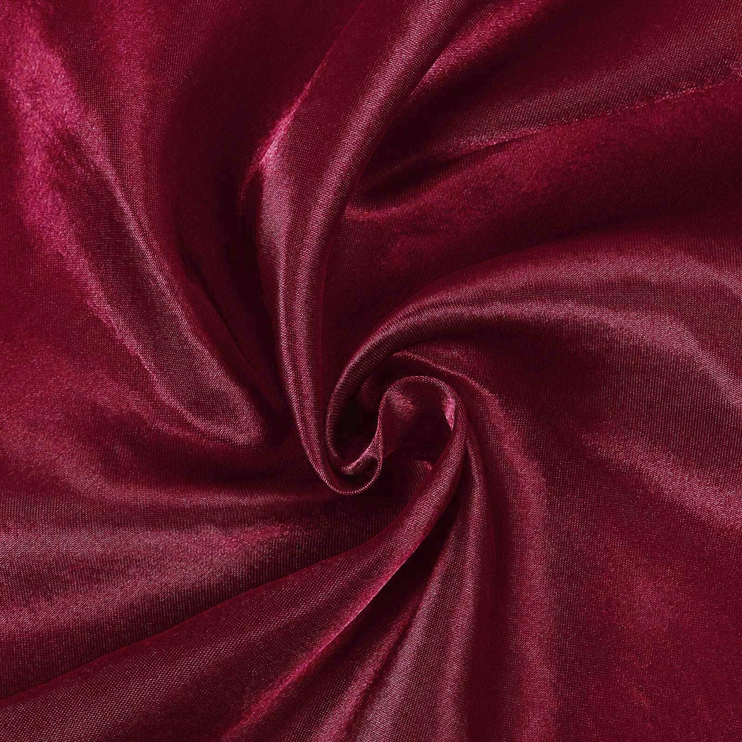 Satin 108" Round Tablecloth Burgundy - Smooth and Lustrous Table Cover
