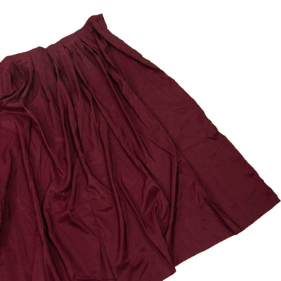 Portable Stage Skirt Burgundy Polyester Platform Skirting Cloth for Events Performances & Wedding Staging - 48’’x20ft