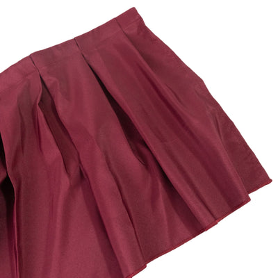 Portable Stage Skirt Burgundy Polyester Platform Skirting Cloth for Events Performances & Wedding Staging - 16’’x10ft