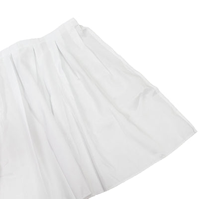 Portable Stage Skirt White Polyester Platform Skirting Cloth for Events Performances & Wedding Staging - 24’’x20ft