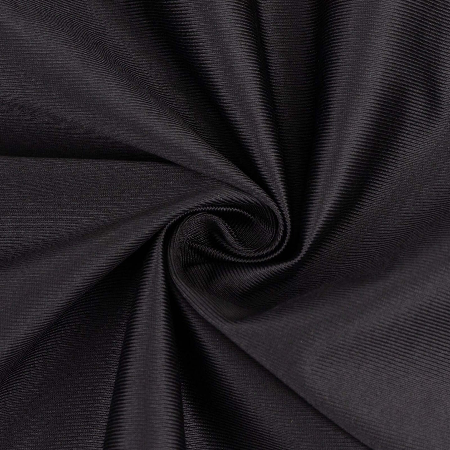 Black Scuba Polyester Fabric Roll, Wrinkle Free DIY Craft Fabric Bolt- 60"x10 Yards