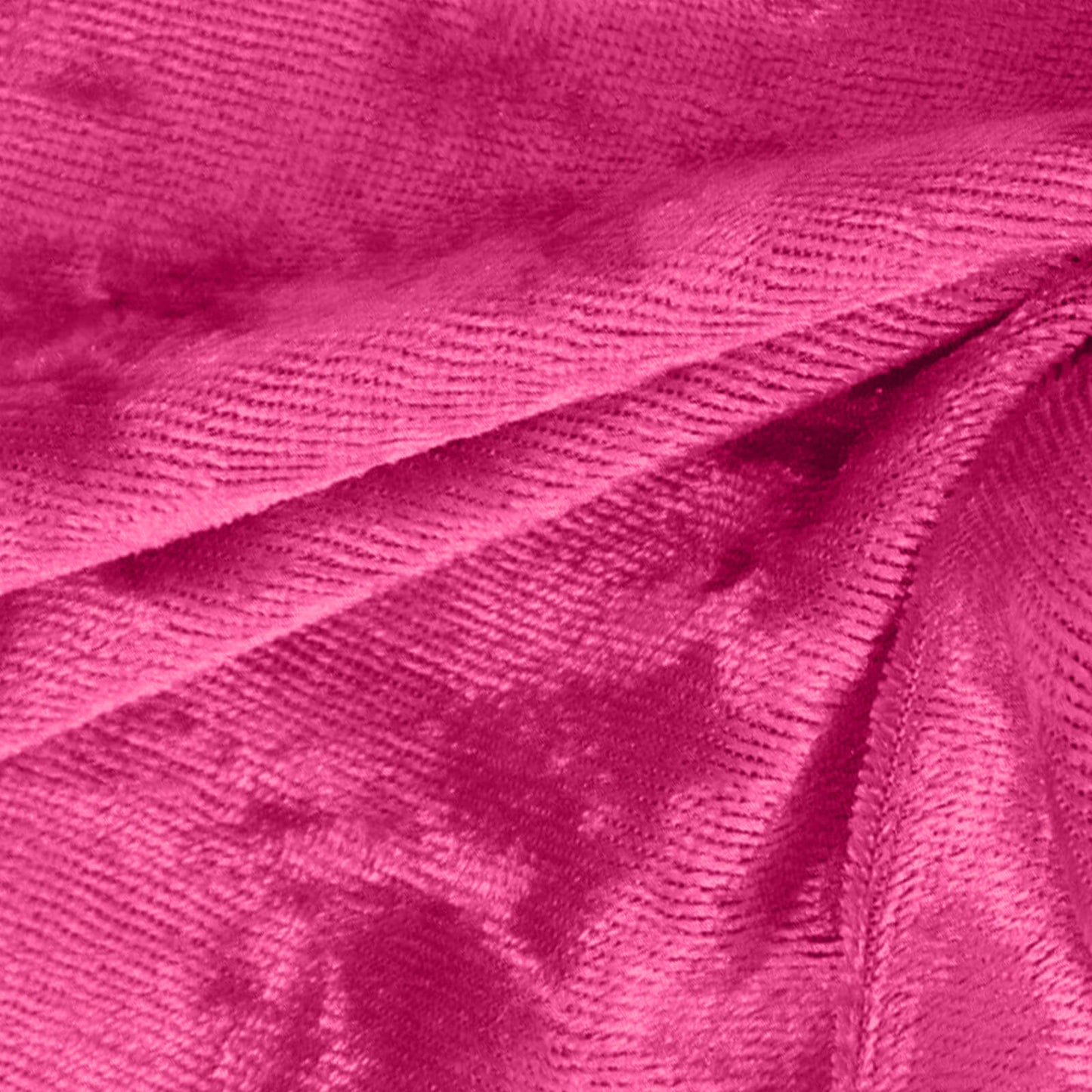 Premium Crushed Velvet 12"x108" Table Runner Fuchsia - Soft & Wrinkle-Resistant Table Linen