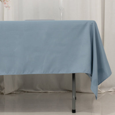 Premium Polyester 60’’x102’’ Rectangle Tablecloth Dusty Blue - Durable 220GSM Wrinkle-Resistant Table Cover