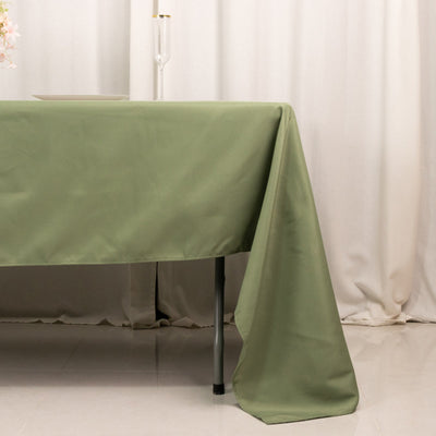 Premium Polyester 60’’x126’’ Rectangle Tablecloth Dusty Sage Green - Stain-Resistant 220GSM Finish Table Cover