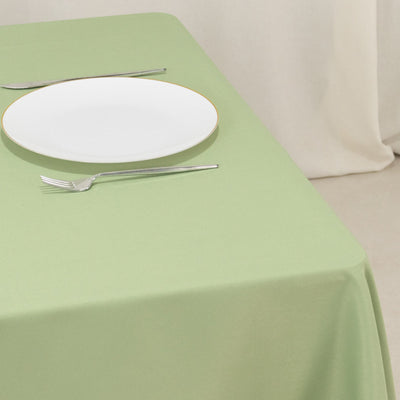 Premium Polyester 70’’x70’’ Table Overlay Square Tablecloth Sage Green 220GSM Wrinkle-Resistant Table Cover - Overlays