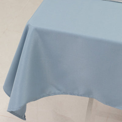 Premium Polyester 54"x54" Table Overlay Square Tablecloth Dusty Blue - Stain and Wrinkle-Resistant 220GSM Table Topper