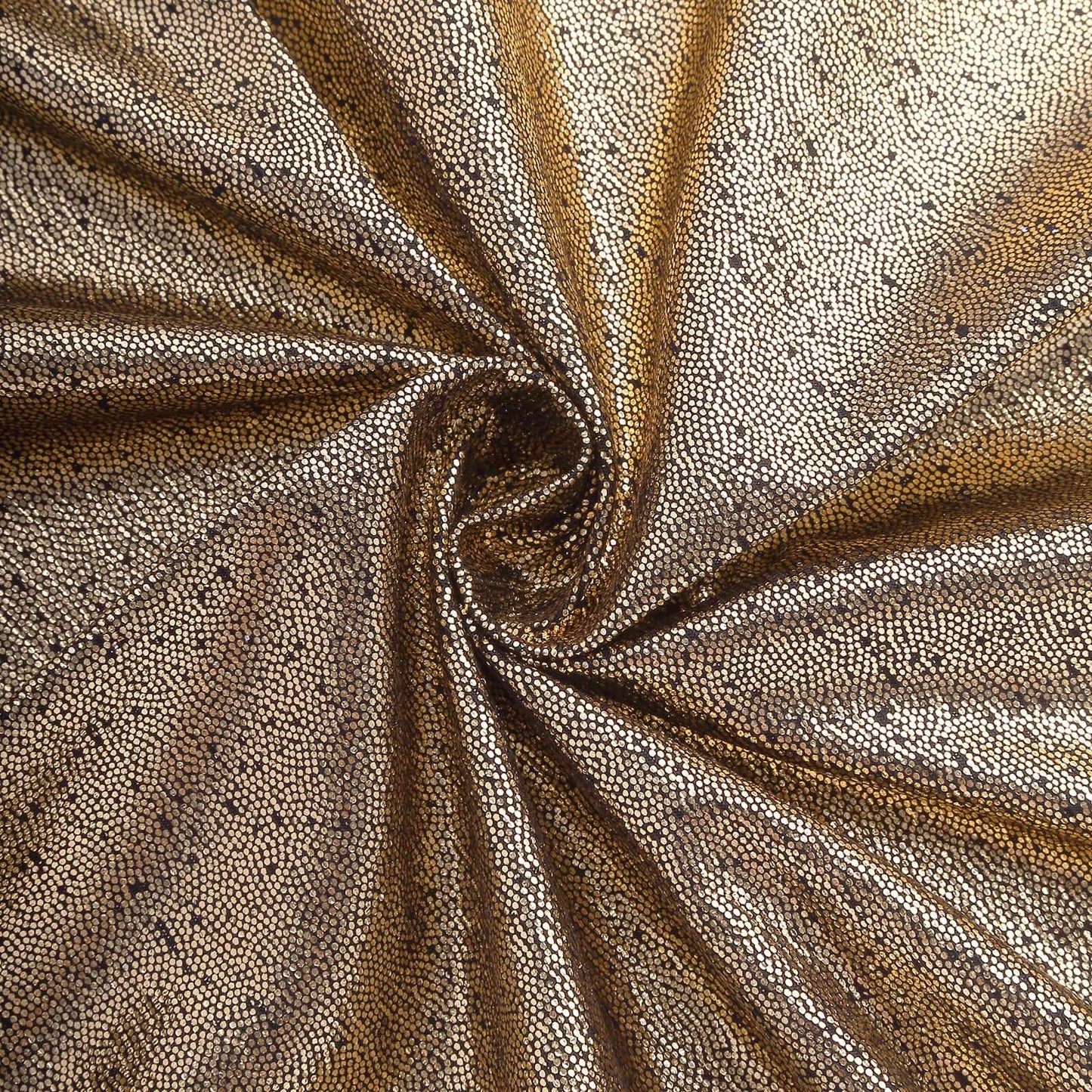 5 Pack Polyester 20"x20" Napkins Antique Gold Shimmer Sequin Dots - Luminous Cloth Napkins