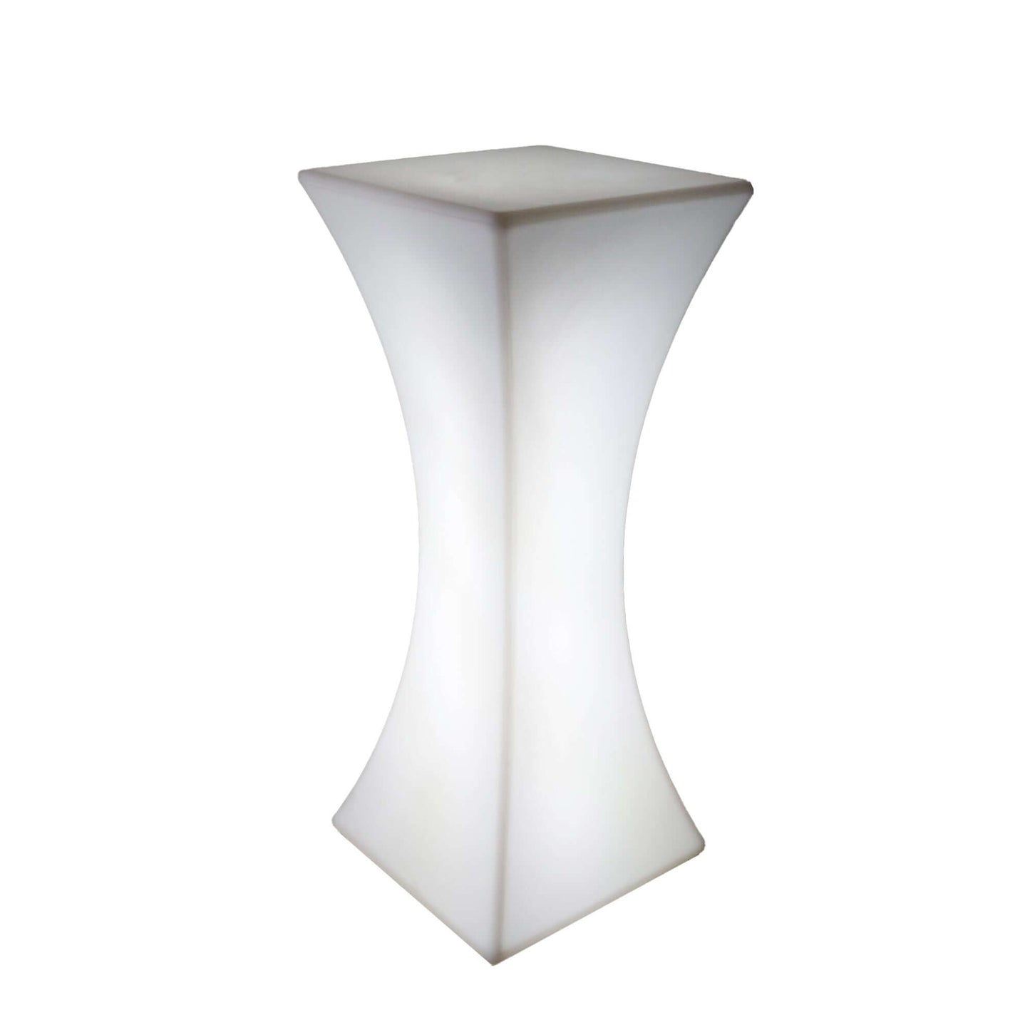 18"x43" Color Changing Cordless LED Light Up Cocktail Table, Rechargeable Waterproof Illuminated Furniture