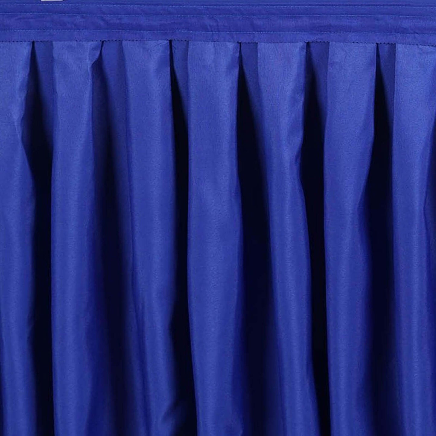 Polyester 21ft Table Skirt Royal Blue - Classic Pleated Design