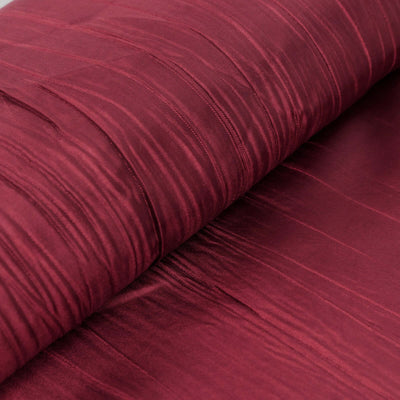54"x10 Yards Burgundy Accordion Crinkle Taffeta Fabric Bolt