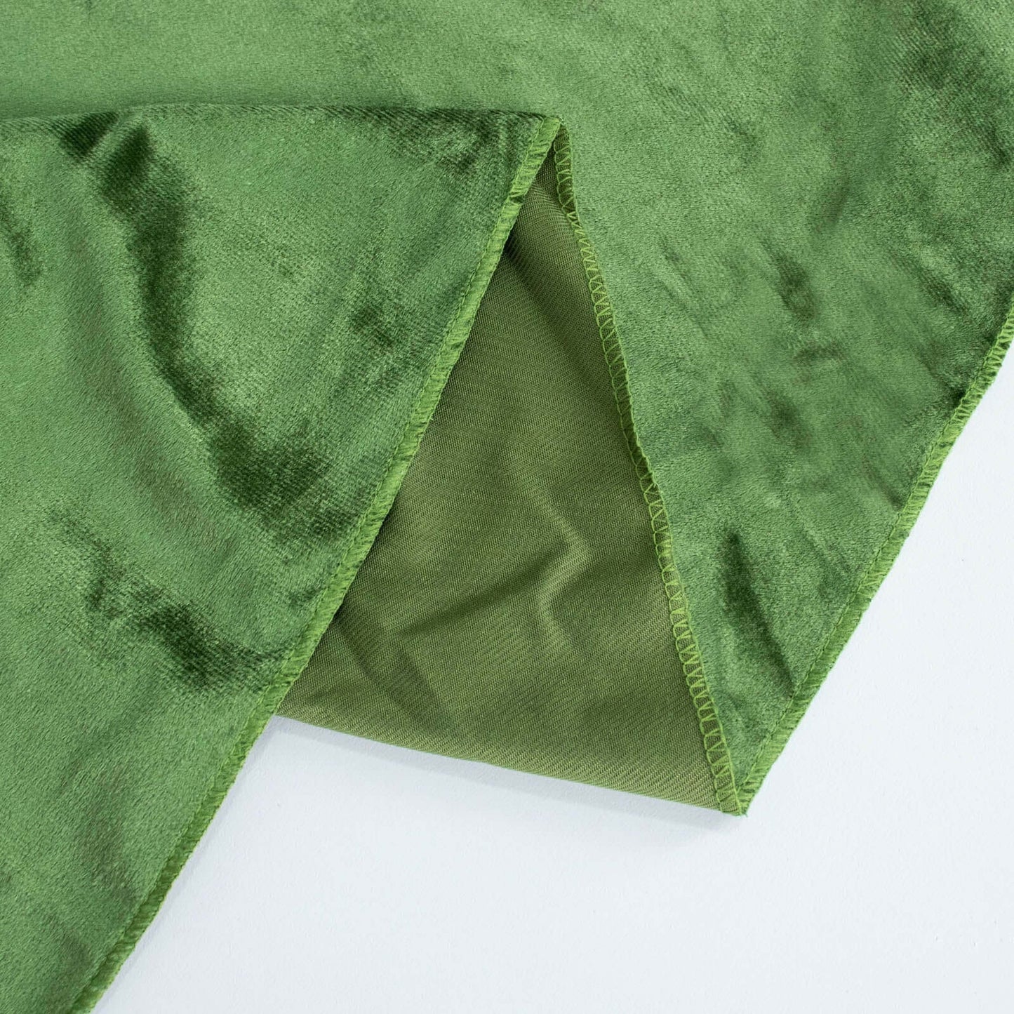 5 Pack Premium Velvet 20"x20" Napkins Olive Green - Soft Sheen Finish Cloth Napkins