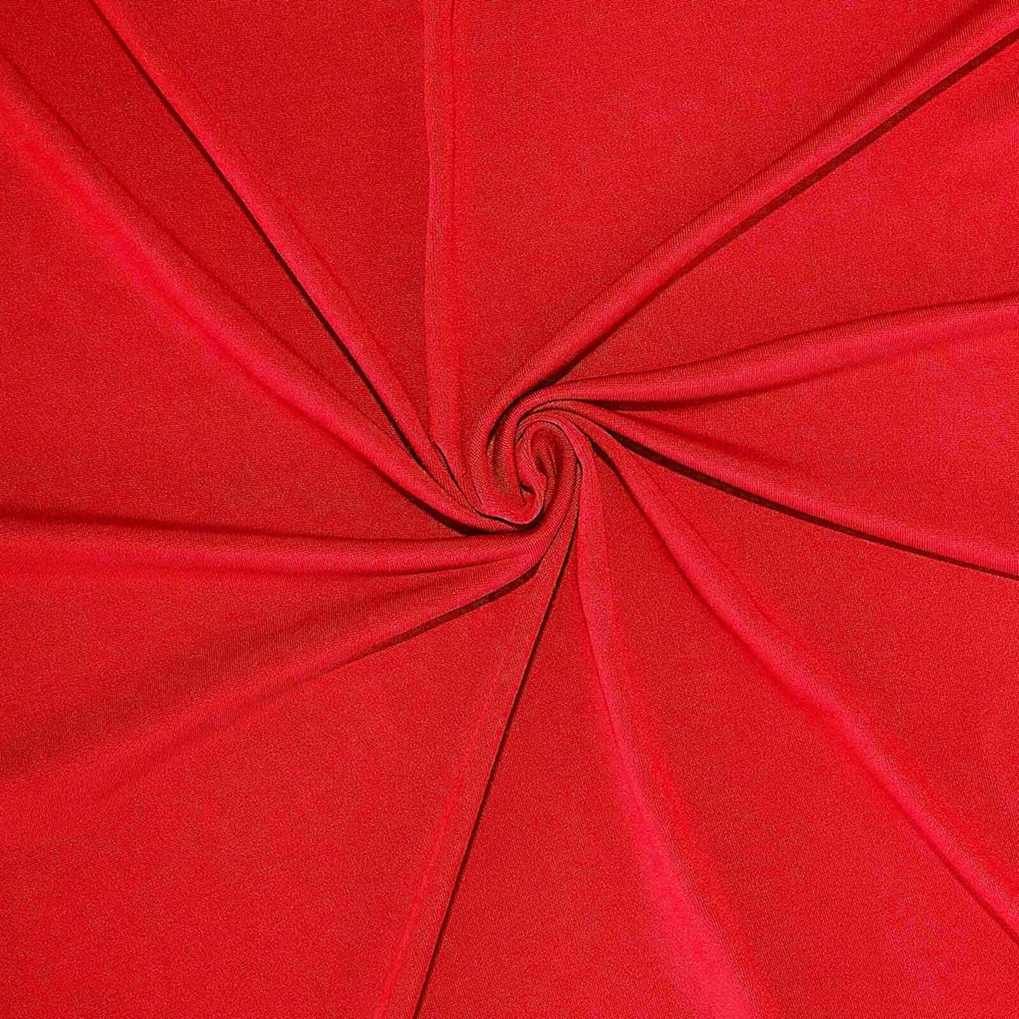 Stretch Spandex 6ft Rectangle Tablecloth Red - Durable Form-Fitting Table Cover